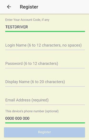 Anyone can register as a Test Driver and gain access to the mydelman Android App
